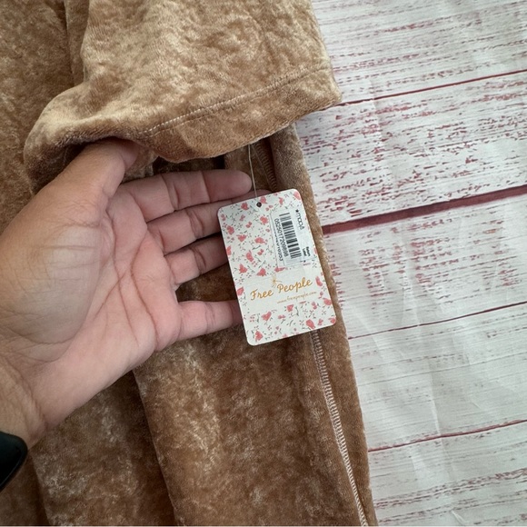 NWT Free People Crushed Velvet High Low Tunic Tee Dress. - Picture 5 of 6